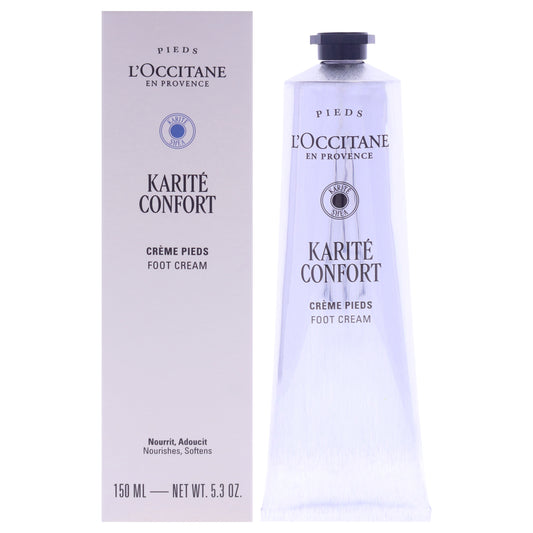 Shea Comfort Foot Cream by LOccitane for Unisex - 5.3 oz Cream