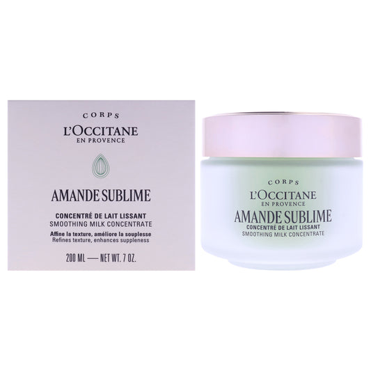Almond Sublime Smoothing Milk Concentrate by LOccitane for Unisex - 7 oz Body Cream