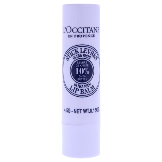 Shea Butter Ultra Rich Lip Balm by LOccitane for Unisex - 0.15 oz Lip Balm