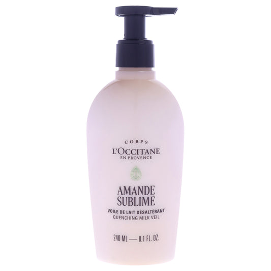 Almond Sublime Body Lotion by LOccitane for Unisex - 8.1 oz Body Lotion
