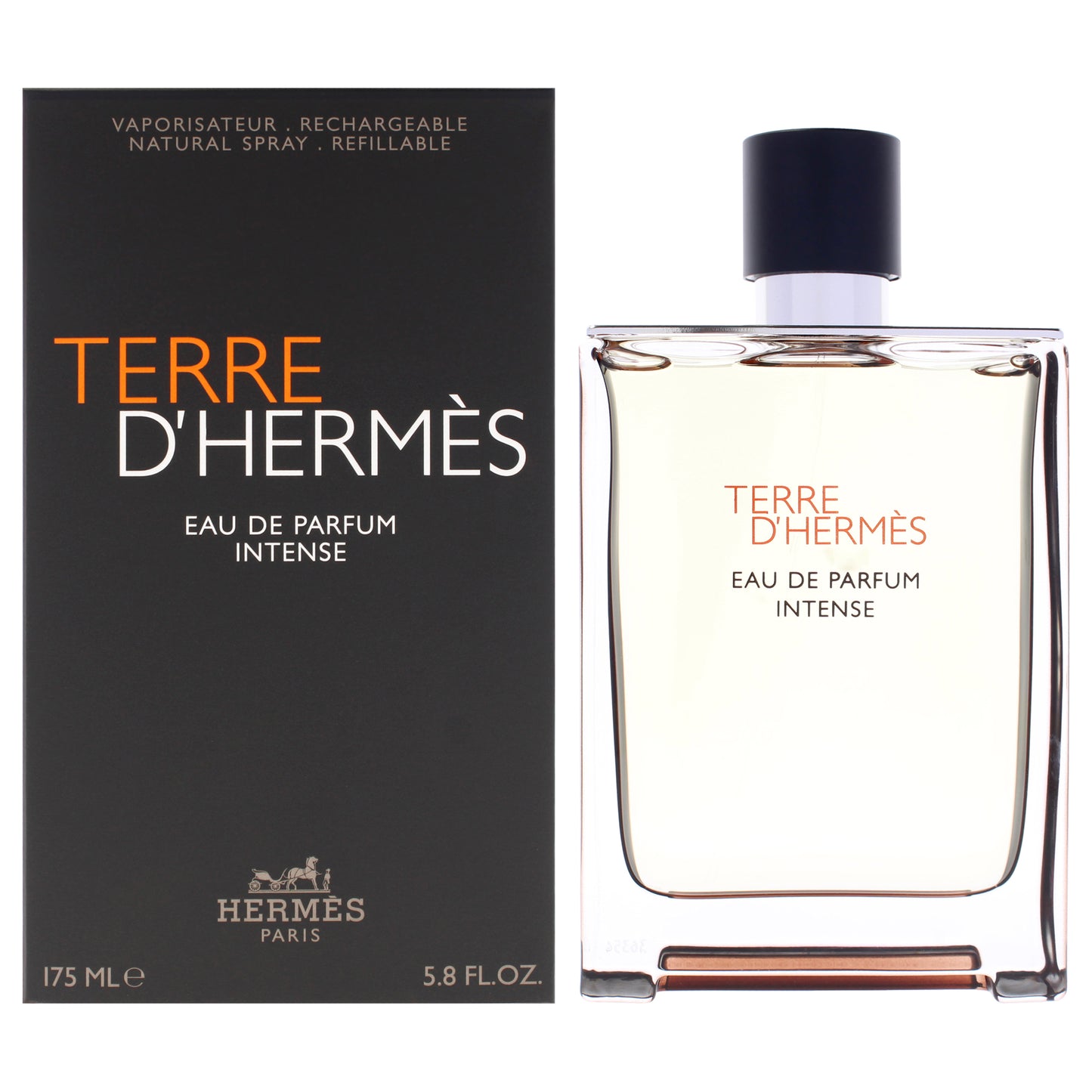 Terre DHermes Intense by Hermes for Men - 5.8 oz EDP Spray (Refillable)