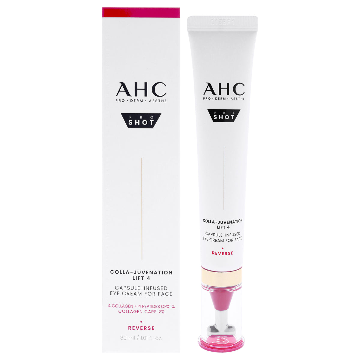 Pro Shot Colla Juvenation Lift 4 by AHC for Women - 1.01 oz Cream