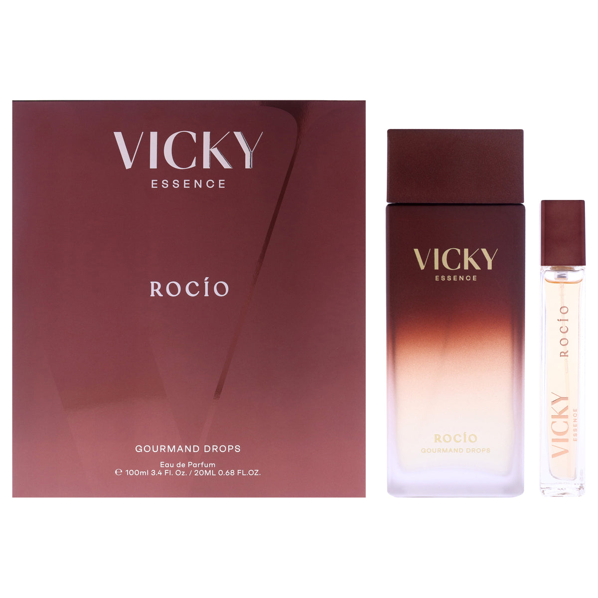 Rocio by Vicky Essence for Women - 2 Pc Gift Set 3.4oz EDP Spray, 0.68oz EDP Spray