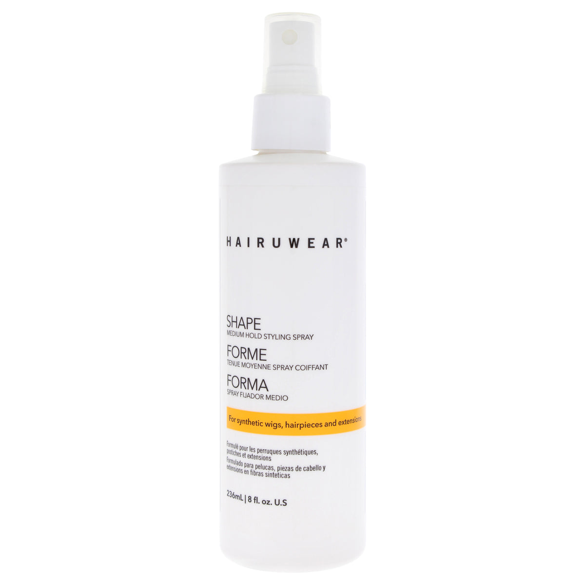 Shape Medium Hold Styling Spray by HairUWear for Unisex - 8 oz Spray