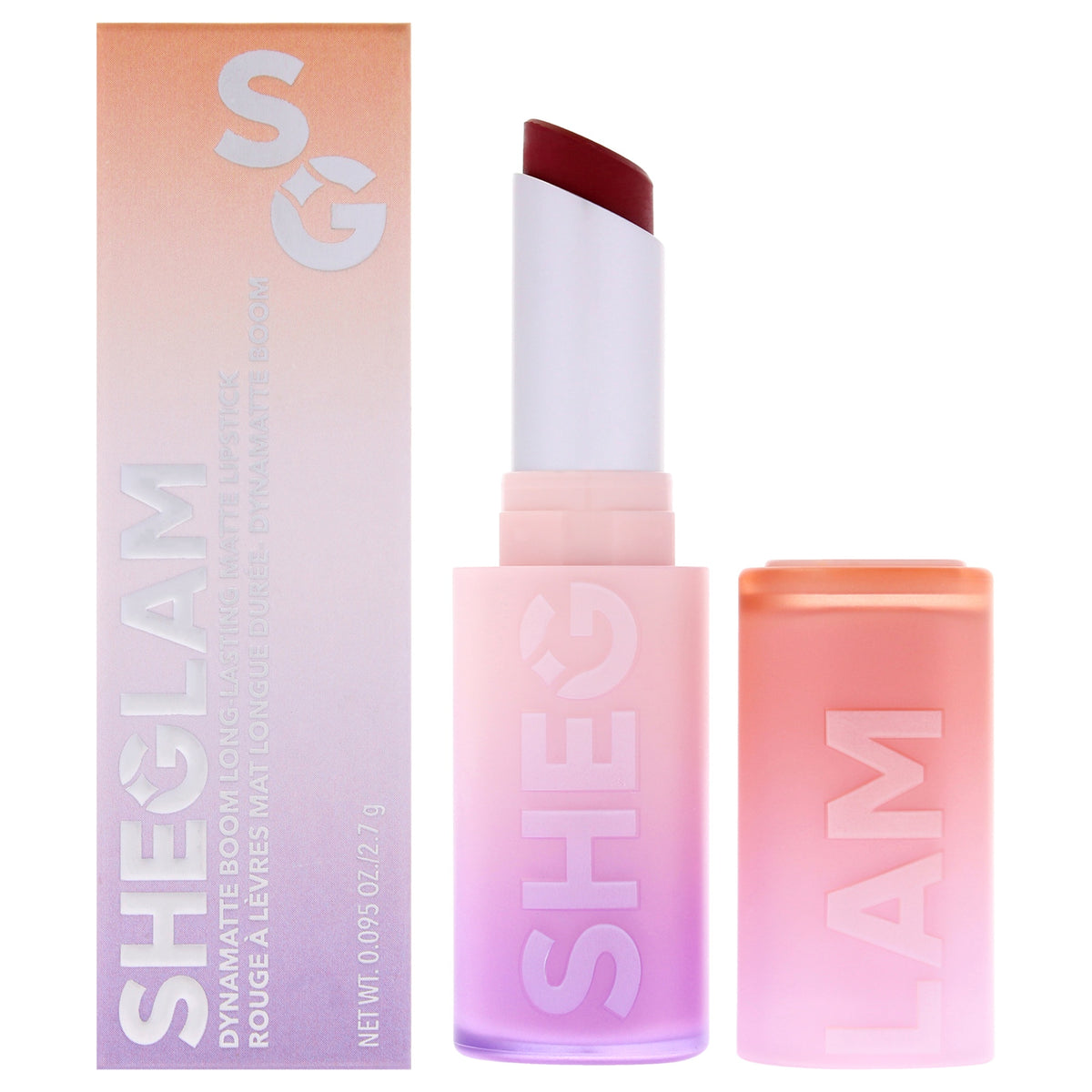 Dynamatte Boom Long Lasting Matte Lipstick - Stronger Than Ever by Sheglam for Women - 0.09 oz Lipstick