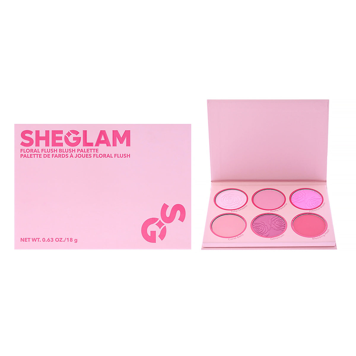 Floral Flush Blush Palette - Blushing Bouquet by Sheglam for Women - 0.63 oz Blush