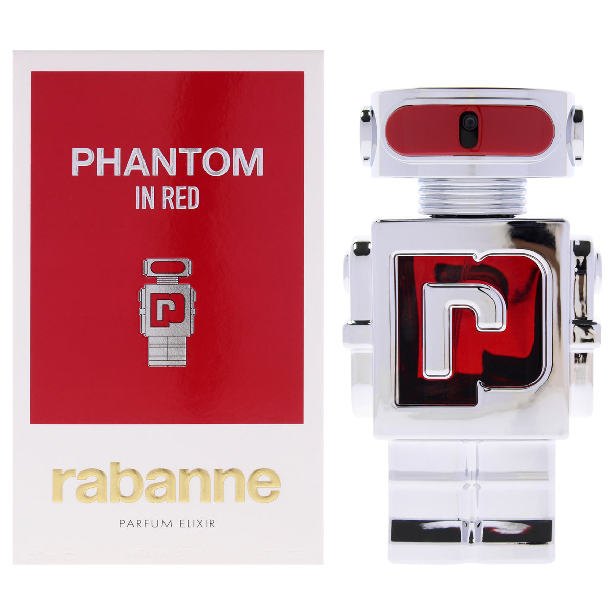 Phantom In Red Elixir by Paco Rabanne for Men - 1.7 oz Parfum Spray