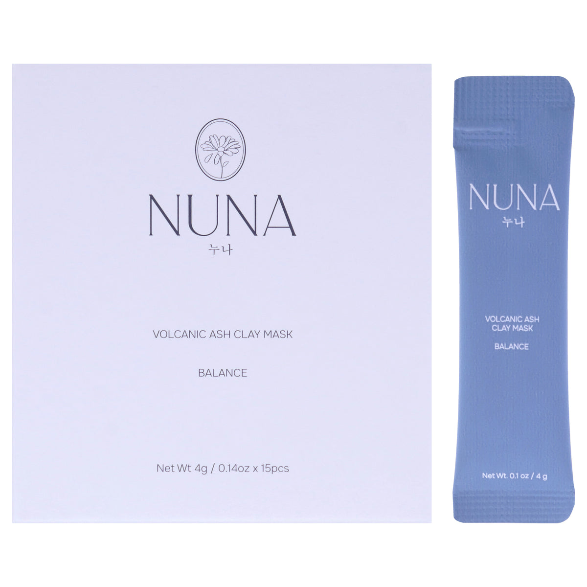 Volcanic Ash Clay Mask by Nuna for Women - 15 x 0.14 oz Mask