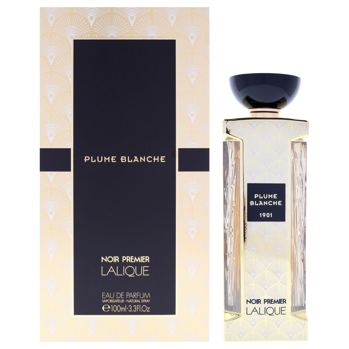 Noir Premeir Plume Blanche by Lalique for Men - 3.3 oz EDP Spray