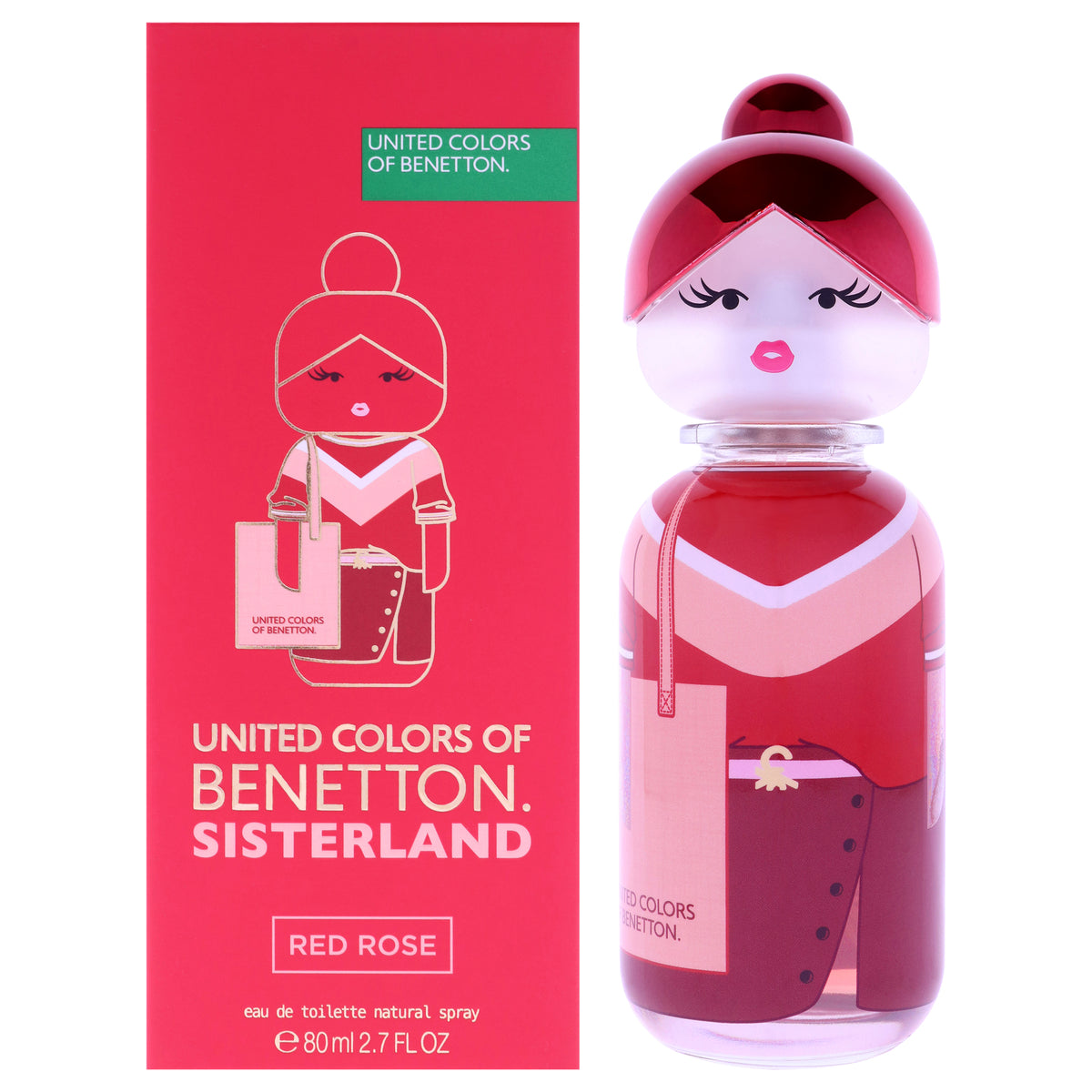 Sisterland - Red Rose by United Colors of Benetton for Women - 2.7 oz EDT Spray