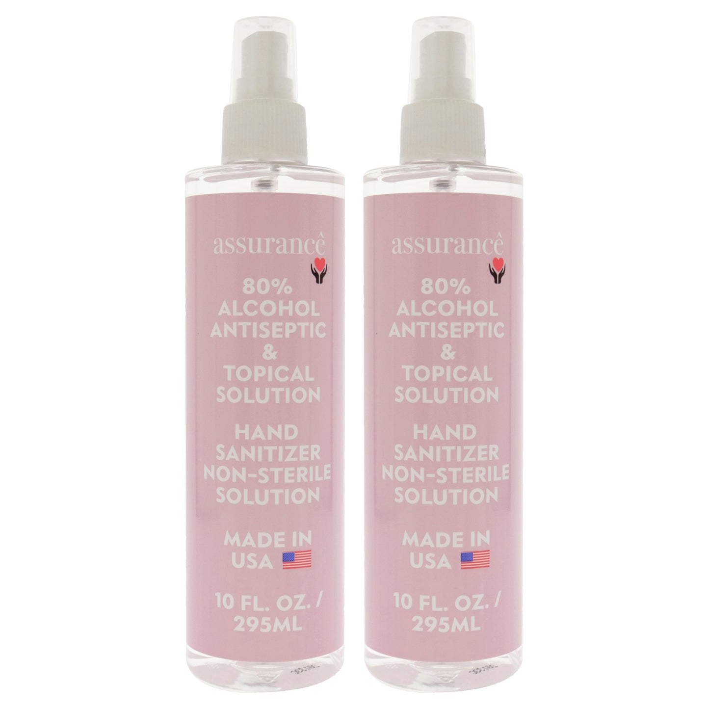 Hand Sanitizer Non-Sterile Solution by Assurance for Unisex - 10 oz Hand Sanitizer - Pack of 2