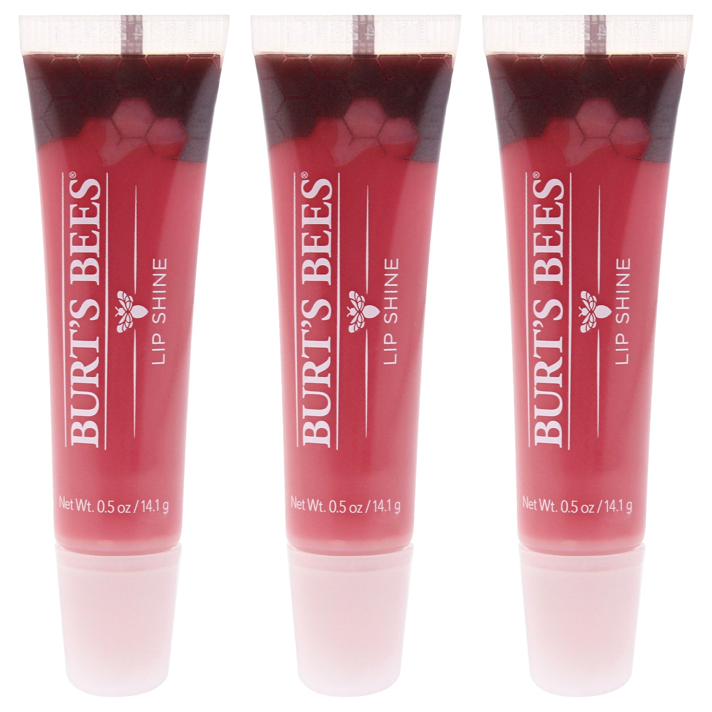 Burts Bees Lip Shine - 020 Blush by Burts Bees for Women - 0.5 oz Lip Gloss - Pack of 3
