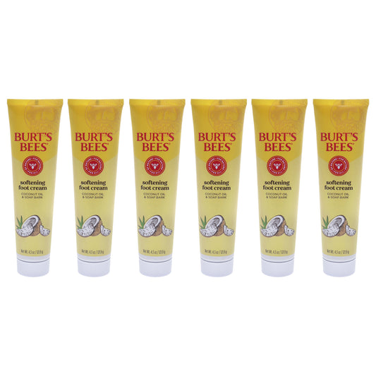 Coconut Foot Creme by Burts Bees for Unisex - 4.34 oz Cream - Pack of 6
