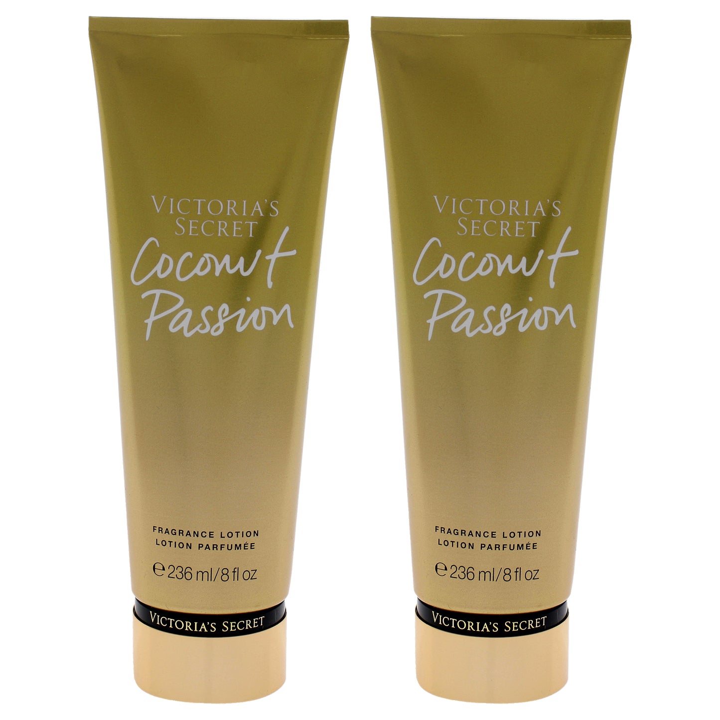 Coconut Passion Fragrance Lotion by Victorias Secret for Women - 8 oz Body Lotion - Pack of 2
