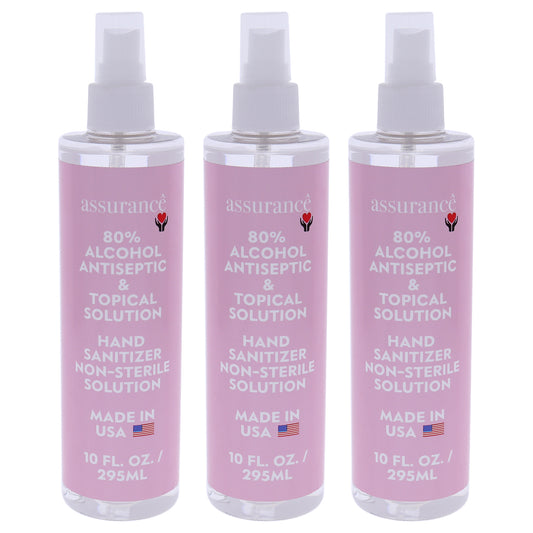 Hand Sanitizer Non-Sterile Solution by Assurance for Unisex - 10 oz Hand Sanitizer - Pack of 3