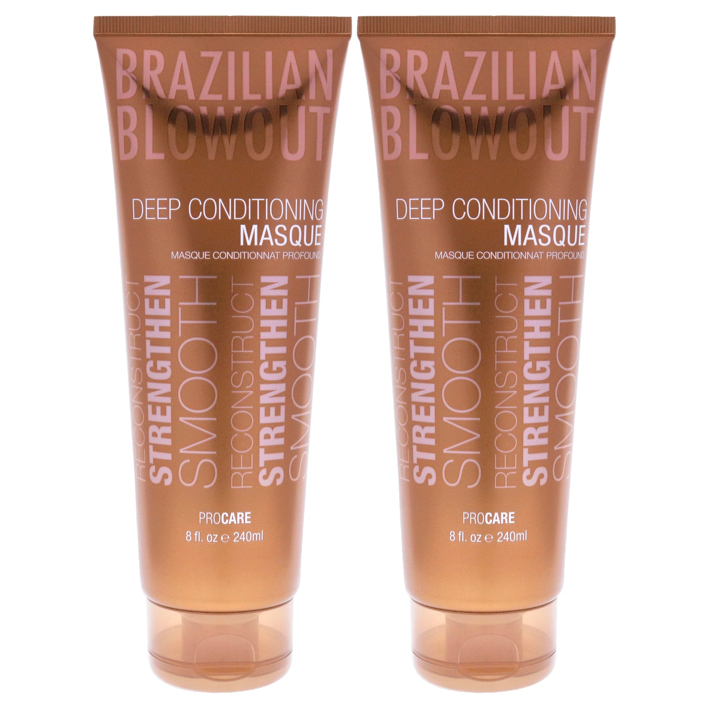 Acai Deep Conditioning Masque by Brazilian Blowout for Unisex - 8 oz Mask - Pack of 2