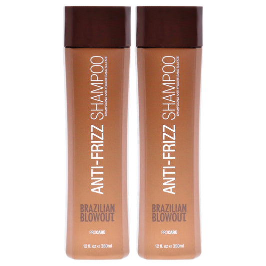 Acai Anti Frizz Shampoo by Brazilian Blowout for Unisex - 12 oz Shampoo - Pack of 2