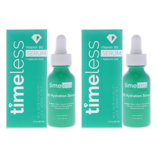 Vitamin B5 Hydration Serum by Timeless for Unisex - 1 oz Serum - Pack of 2