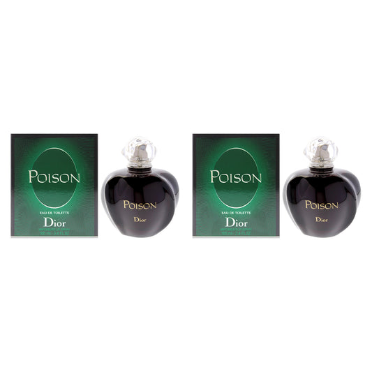 Poison by Christian Dior for Women - 3.4 oz EDT Spray - Pack of 2