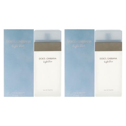 Light Blue by Dolce and Gabbana for Women - 3.3 oz EDT - Pack of 2