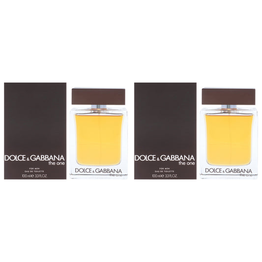 The One by Dolce and Gabbana for Men - 3.3 oz EDT Spray - Pack of 2