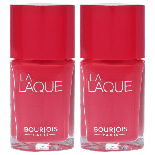 La Laque - 04 Flambant Rose by Bourjois for Women - 0.3 oz Nail Polish - Pack of 2
