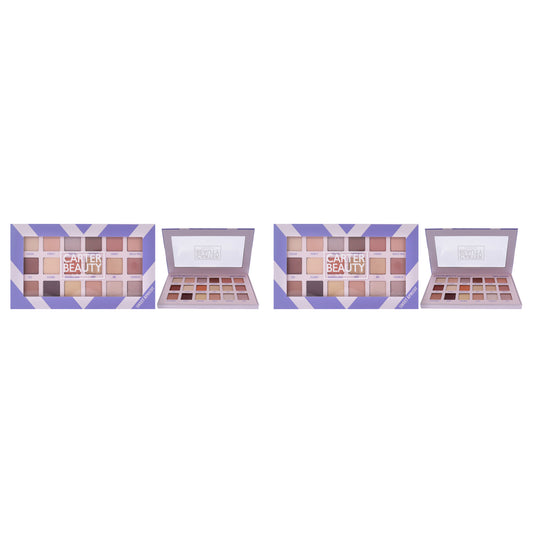 18 Shade Palette - Sweet Apricot by Carter Beauty for Women - 0.72 oz Eye Shadow - Pack of 2
