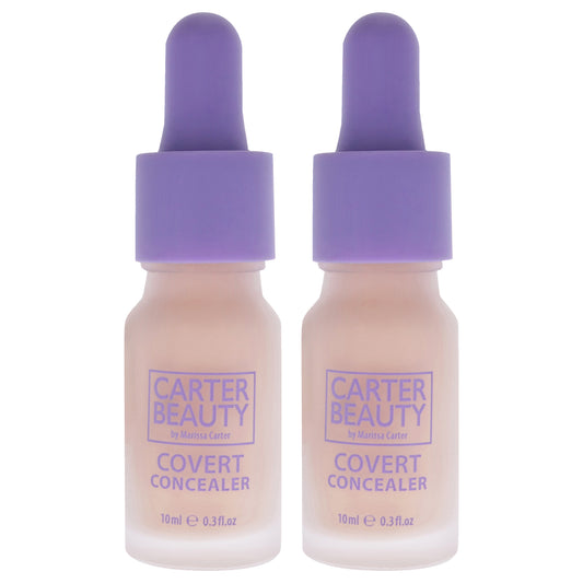 Covert Brightening Concealer - Meringue by Carter Beauty for Women - 0.3 oz Concealer - Pack of 2