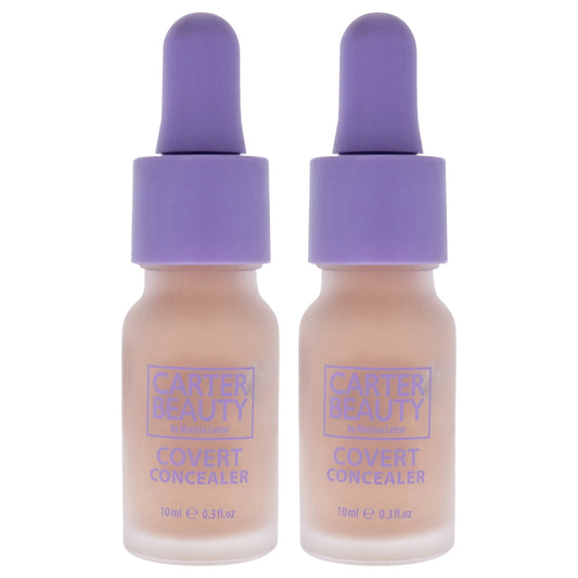 Covert Brightening Concealer - Shortbread by Carter Beauty for Women - 0.3 oz Concealer - Pack of 2