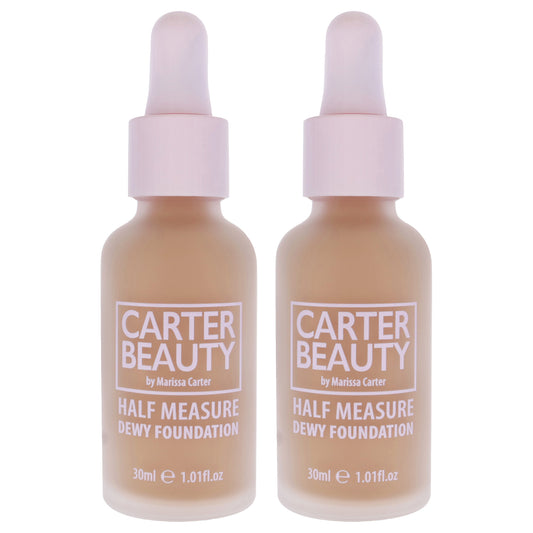 Half Measure Dewy Foundation - Banoffee by Carter Beauty for Women - 1.01 oz Foundation - Pack of 2