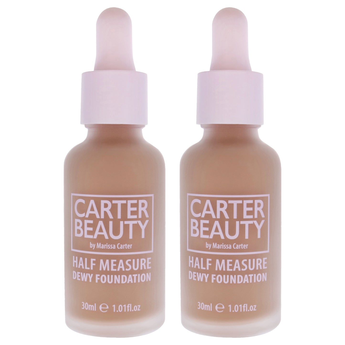Half Measure Dewy Foundation - Gingerbread by Carter Beauty for Women - 1.01 oz Foundation - Pack of 2