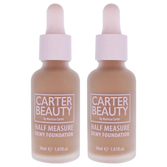 Half Measure Dewy Foundation - Gingerbread by Carter Beauty for Women - 1.01 oz Foundation - Pack of 2