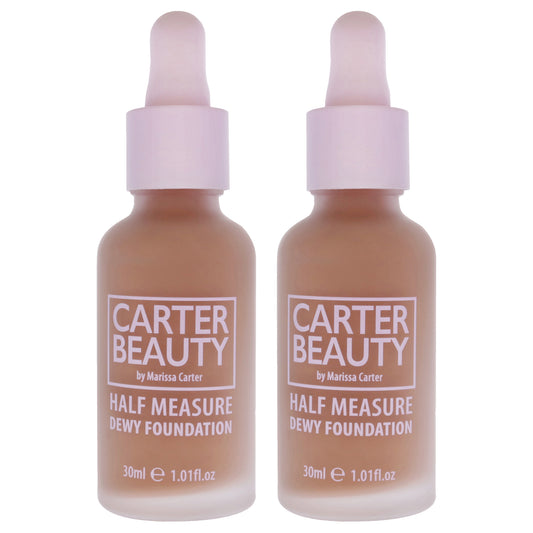 Half Measure Dewy Foundation - Pecan Pie by Carter Beauty for Women - 1.01 oz Foundation - Pack of 2