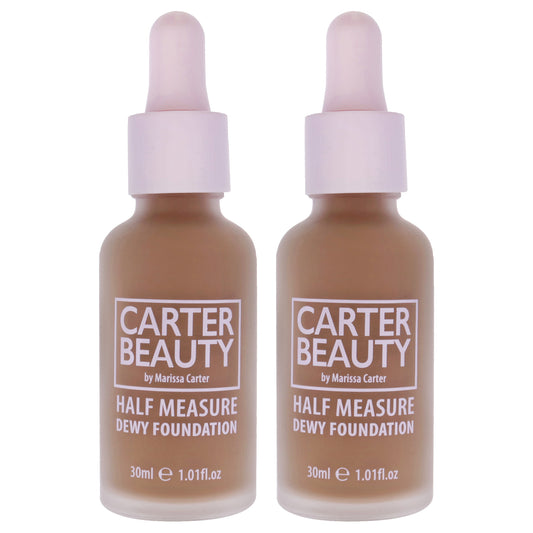 Half Measure Dewy Foundation - Tiramasu by Carter Beauty for Women - 1.01 oz Foundation - Pack of 2