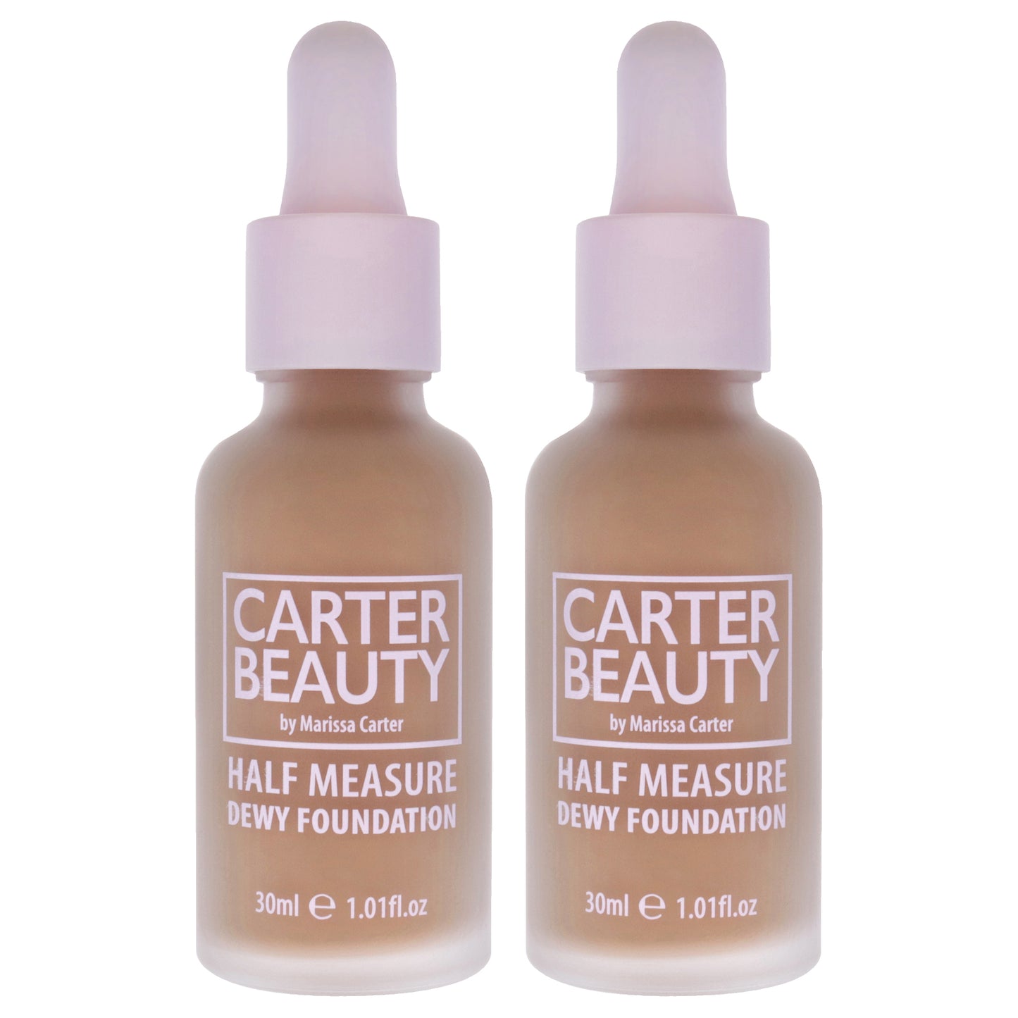 Half Measure Dewy Foundation - Truffle by Carter Beauty for Women - 1.01 oz Foundation - Pack of 2