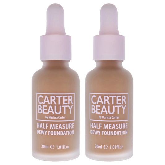 Half Measure Dewy Foundation - Truffle by Carter Beauty for Women - 1.01 oz Foundation - Pack of 2