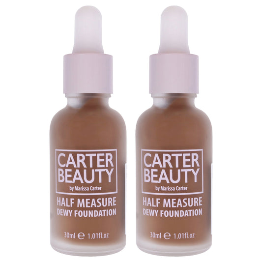 Half Measure Dewy Foundation - Vanilla Fudge by Carter Beauty for Women - 1.01 oz Foundation - Pack of 2