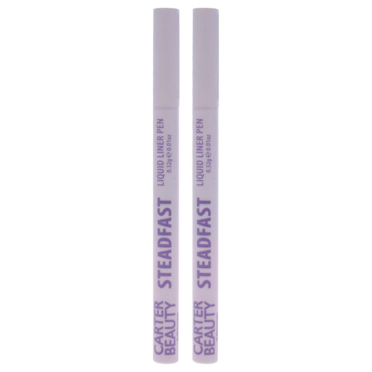 Steadfast Liquid Liner Pen - Jet Black by Carter Beauty for Women - 0.01 oz Eyeliner - Pack of 2
