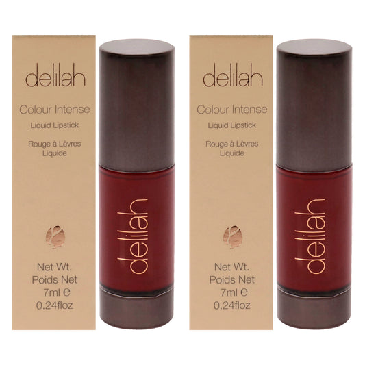 Colour Intense Liquid Lipstick - Retro by Delilah for Women - 0.24 oz Lipstick - Pack of 2