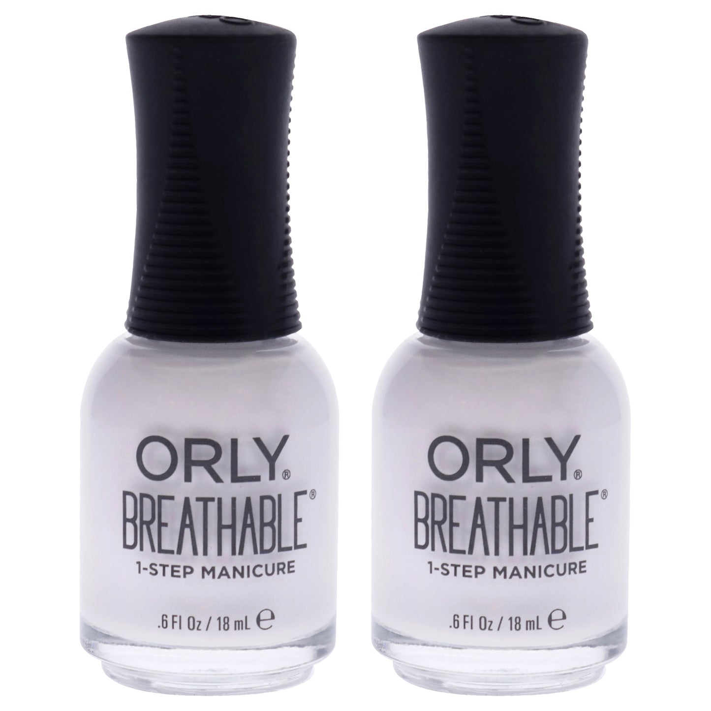 Breathable Treatment Plus Color - 20908 Barely There by Orly for Women - 0.6 oz Nail Polish - Pack of 2