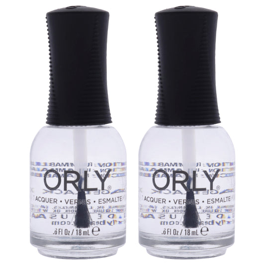 Nail Lacquer - 20065 Sealon Topcoat by Orly for Women - 0.6oz Nail Polish - Pack of 2