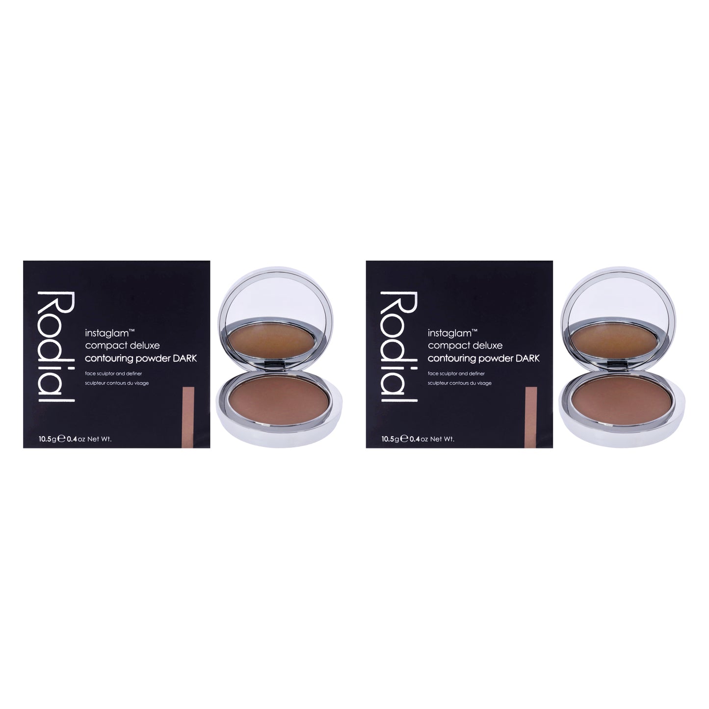 Instaglam Compact Deluxe Contouring Powder - 04 Dark by Rodial for Women - 0.37 oz Powder - Pack of 2