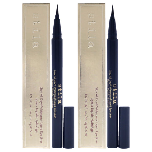 Stay All Day Waterproof Liquid Eye Liner - Midnight by Stila for Women - 0.016 oz Eyeliner - Pack of 2