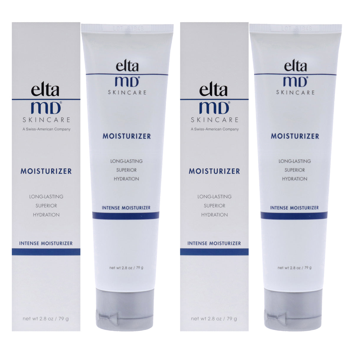 Intense Moisturizer by EltaMD for Unisex - 2.8 oz Moisturizer - Pack of 2