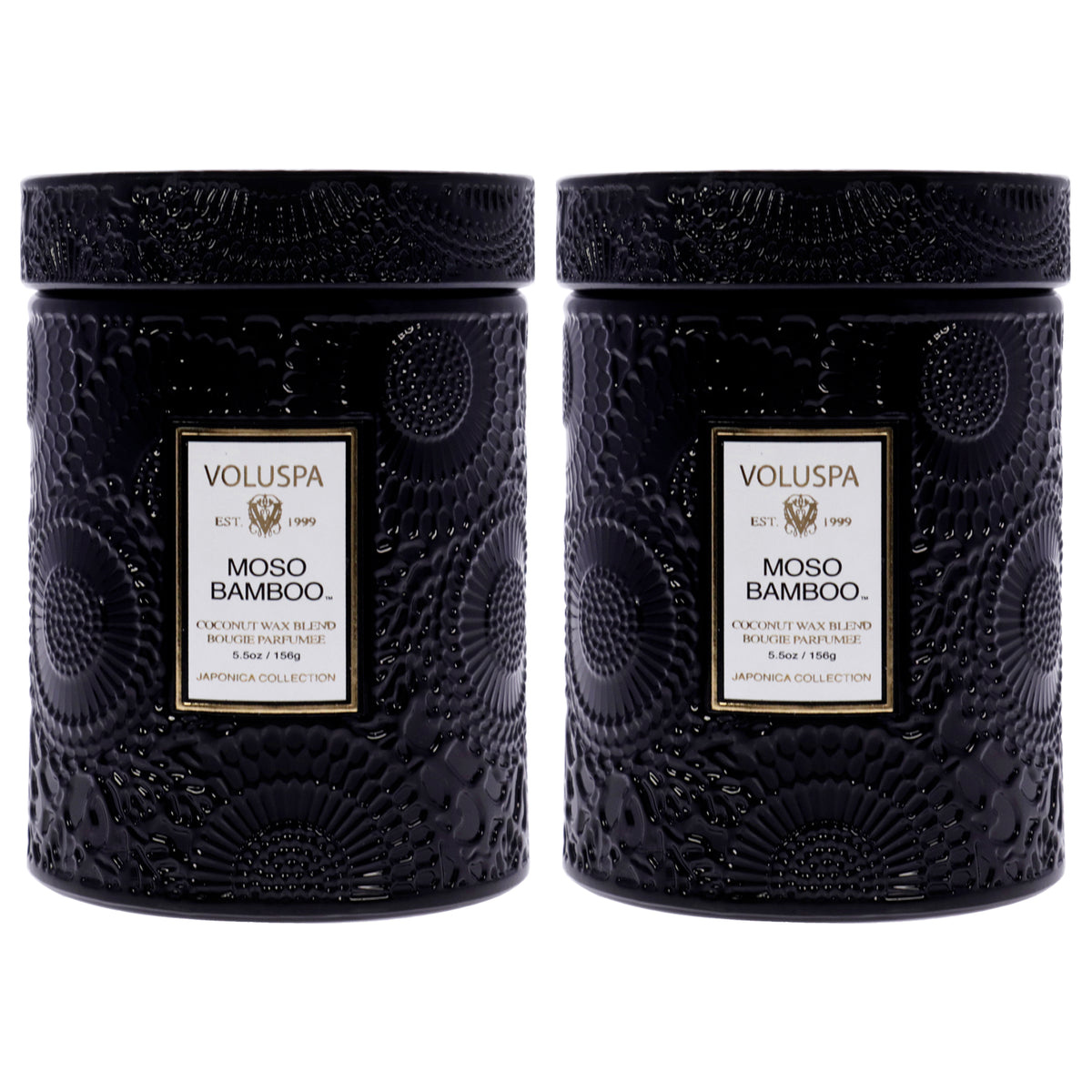Japonica Collection Small - Moso Bamboo - Pack of 2 by Voluspa for Unisex - 5.5 oz Candle