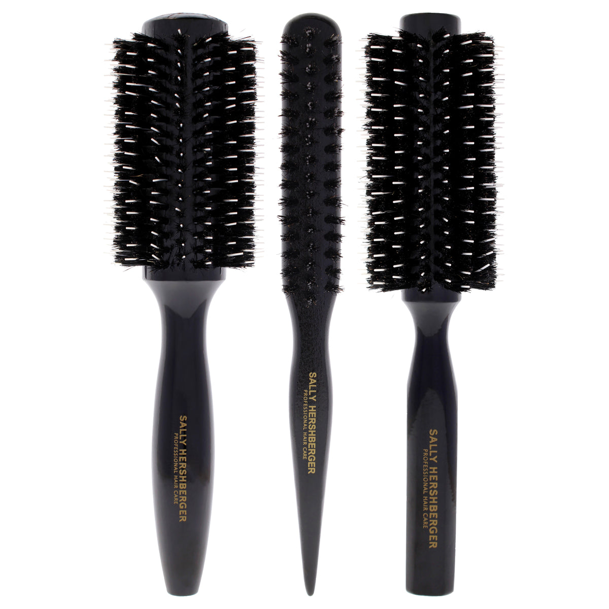 Styling Brush Kit by Sally Hershberger for Unisex - 3 Pc Teasing Hair Brush, Medium Round Brush, Large Round Brush