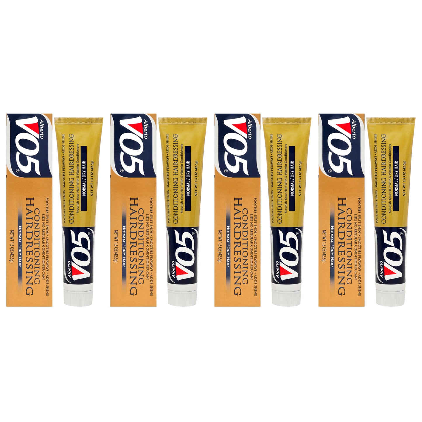 Conditioning Hairdressing - Normal to Dry Hair by Alberto VO5 for Unisex - 1.5 oz Conditioner - Pack of 4