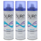 Aerosol Anti-Perspirant and Deodorant - Regular by Sure for Unisex - 6 oz Deodorant Spray - Pack of 3