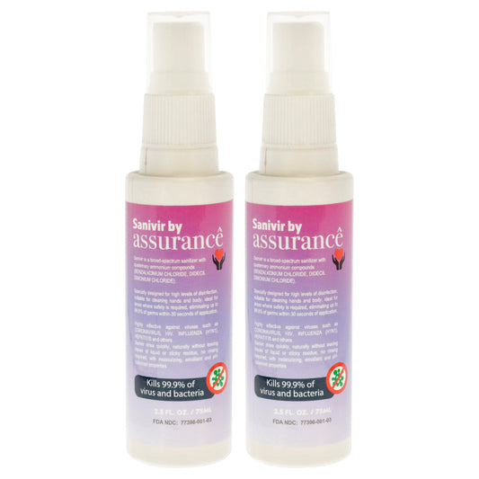 Sanivir Hand Sanitizer Solution by Assurance for Unisex - 2.5 oz Hand Sanitizer - Pack of 2