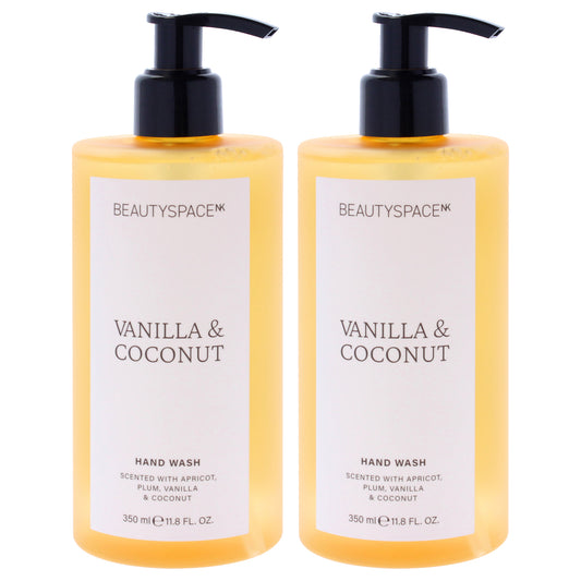 Beauty Space Hand Wash - Vanilla and Coconut by BeautySpace for Unisex - 11.8 oz Hand Wash - Pack of 2